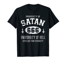 Load image into Gallery viewer, SATAN T SHIRT, SATANIC UNIVERSITY, FUNNY OCCULT T SHIRT
