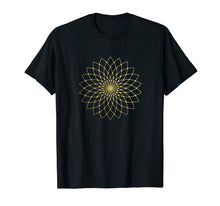 Load image into Gallery viewer, Lotus Flower Sacred Geometry Tshirt Gift Yoga Tee
