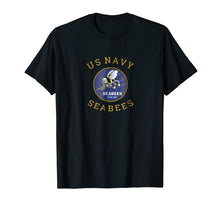 Load image into Gallery viewer, Navy Seabees Shirt US Military T Shirt
