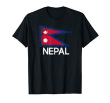 Load image into Gallery viewer, Nepalese Nepali Flag T-Shirt | Vintage Made In Nepal Gift
