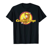 Load image into Gallery viewer, Curious George Playfully Swinging Circle Logo Graphic Tee
