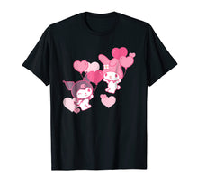 Load image into Gallery viewer, My Melody and Kuromi Valentine&#39;s Day Hearts Tee Shirt
