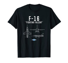 Load image into Gallery viewer, F-16 Shirt Military Air Force F16 Fighter Jet Tee
