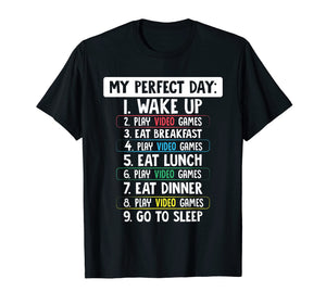 Funny Gamer TShirt Perfect Day Holiday Gift For Gaming Kids