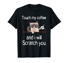 Load image into Gallery viewer, I Willing Scratching You Love Grumpy Cat&#39;s Needs Coffee Tee
