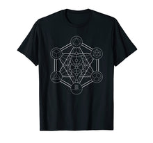 Load image into Gallery viewer, Metatrons Cube/ Tree of Life Sacred Geometry Shirt
