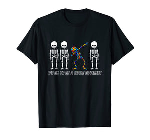 Its OK To Be A Little Different Skeleton Dabbing Gift Shirt