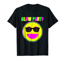 Load image into Gallery viewer, Non-Glow - Smiley Face Party Neon Happy Face Adult Tshirt
