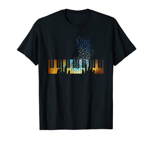 Keyboard Piano T-Shirt for Men Women Kids