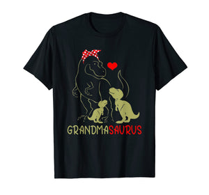 Grandmasaurus T Shirt T Rex Grandma Saurus Dinosaur Women Mo