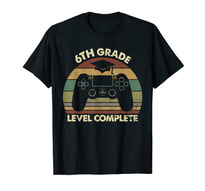 6th Grade Level Complete Game Controller Graduation Tshirt