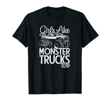 Load image into Gallery viewer, Girls Monster Truck T-Shirt for Mom and Daughter Jam Fans
