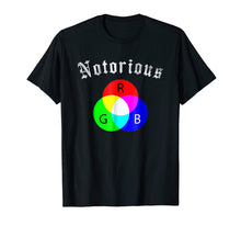 Load image into Gallery viewer, Color Wheel Shirt - Notorious RGB Tee - RGB not CMYK TShirt
