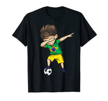 Load image into Gallery viewer, Dabbing Soccer Boy Brazil Jersey Shirt - Brazilian Football
