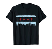 Load image into Gallery viewer, Chicago Flag Skyline T-Shirt
