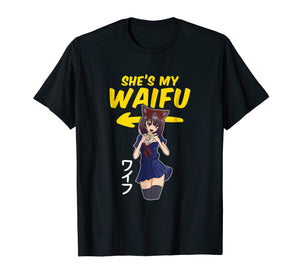 Matching Couples Anime Waifu Shirt - Notice Me Senpai