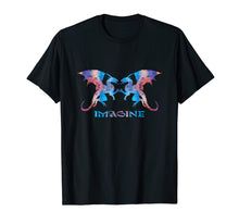 Load image into Gallery viewer, Fractal Fantasy Dragons - Imagine - T-Shirt
