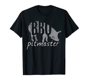 BBQ Pitmaster T Shirt, Pig Grilling Grill Father's Day Gift