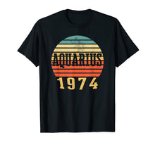 Load image into Gallery viewer, Vintage Aquarius T Shirt 1974 Birthday Gift
