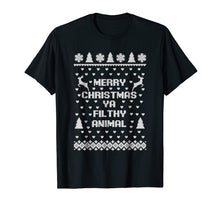 Load image into Gallery viewer, Merry Christmas Filthy Animal Ugly Sweater T-Shirt

