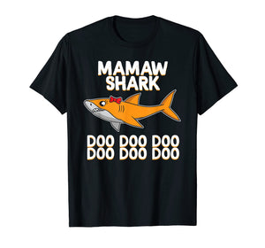 Mamaw Shark T-shirt Doo Doo Doo T-Shirt