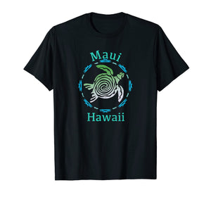 Maui T-Shirt Vintage Tribal Turtle Gift TShirt