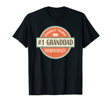 Load image into Gallery viewer, Mens Granddad Funny Number 1 Vintage Fathers Day Shirt
