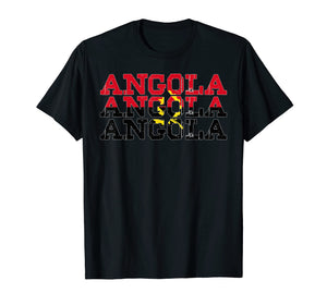 ANGOLA | Angolan Flag Sports Lovers T-Shirt