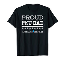 Load image into Gallery viewer, Mens PKU Awareness Proud Dad Stars &amp; Stripes T Shirt for Men
