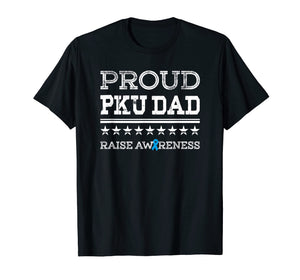 Mens PKU Awareness Proud Dad Stars & Stripes T Shirt for Men
