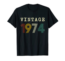 Load image into Gallery viewer, 45th Birthday Gift Retro Vintage 1974 T-Shirt Men Women
