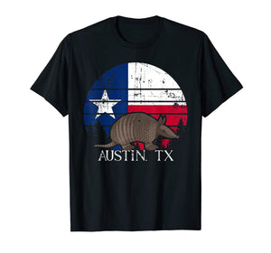 Austin TX Armadillo State Flag Texas Pride shirt T-Shirt