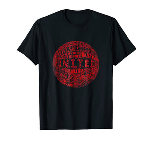 Manchester United - Red Typography Print t-shirt