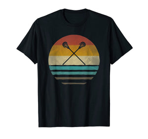 Lacrosse Shirt Retro Vintage 70s Silhouette Distressed Gift