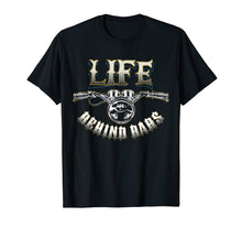 Load image into Gallery viewer, Life Behind Bars Motorcycle Biker T Shirt
