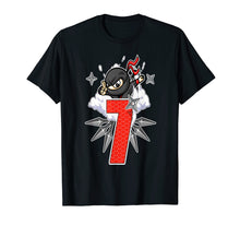Load image into Gallery viewer, Ninja Birthday T-Shirt 7 Year Old Birthday Boy Shirt Gift
