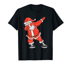 Dabbing Santa T-Shirt - Funny Santa Claus Christmas Tshirt