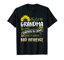 Load image into Gallery viewer, They Call Me Grandma Because Partner In Crime Sunflower Tee
