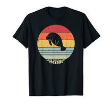Load image into Gallery viewer, Save The Floaty Potatoes Shirt. Retro Manatees Tshirt
