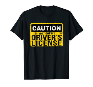 Funny Driver's License T Shirt for New Drivers