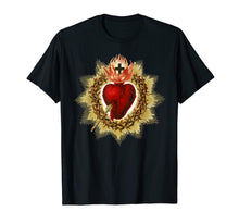 Load image into Gallery viewer, Sacred Heart of Jesus Christ Catholic Blessing Art T-Shirt
