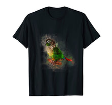 Load image into Gallery viewer, Watercolor Green Cheek Conure parrot T-Shirt
