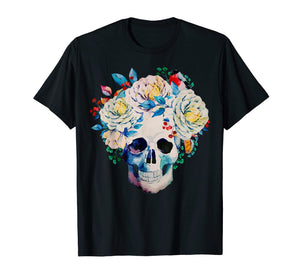 Floral Skull T Shirt Women Graphic Tshirt Women Men Kids