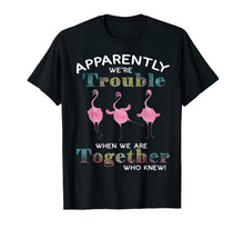 Load image into Gallery viewer, Apparently We're Trouble When We Are Together Flamingo Shirt
