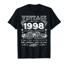 Load image into Gallery viewer, Vintage 1998 - Funny 21 Years Old 21st Birthday Gift T-Shirt
