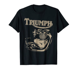 New Triumph Engine Motorcycle Cycling Tshirt
