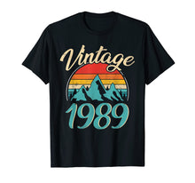 Load image into Gallery viewer, 30th Birthday Gift Idea Vintage 1989 T-Shirt Men Women
