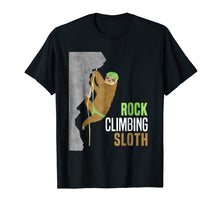 Load image into Gallery viewer, Rock Climbing Sloth Rock Climbers Funny Gift Cute T Shirt
