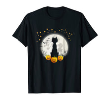 Load image into Gallery viewer, Halloween Shirt Cat in Moon Pumpkin Cute Funny Kids Gift
