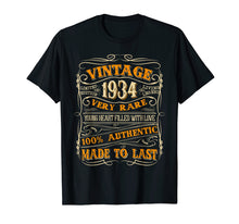 Load image into Gallery viewer, Vintage Authentic Made In 1934 85th Birthday Gifts 85 years
